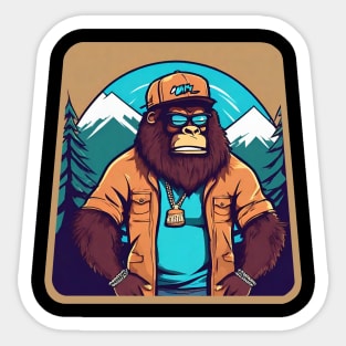 Sasquatch rapper Sticker